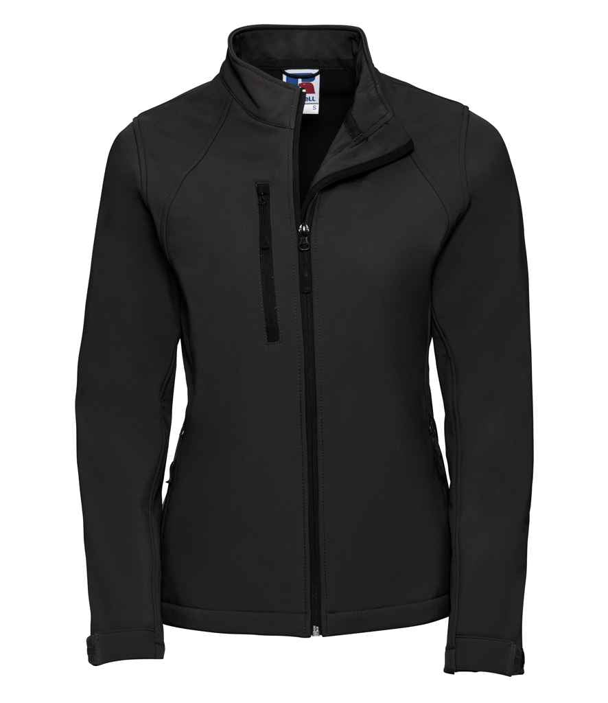 Russell 140F Black Front - Ready to be Embroidered and Printed by Custard Workwear - Cheap Personalised and Customised Workwear in Nottinghamshire, Derbyshire and Leicestershire