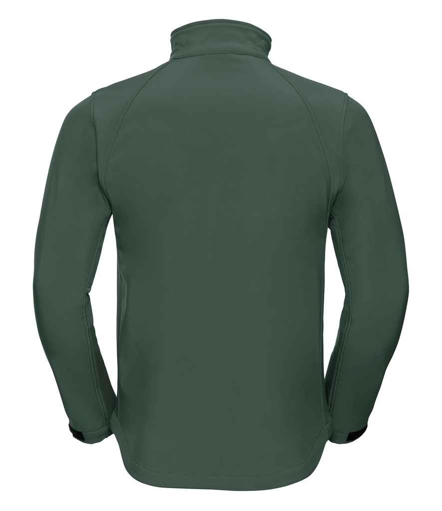 Russell 140M Bottle Green Back - Ready to be Embroidered and Printed by Custard Workwear - Cheap Personalised and Customised Workwear in Nottinghamshire, Derbyshire and Leicestershire