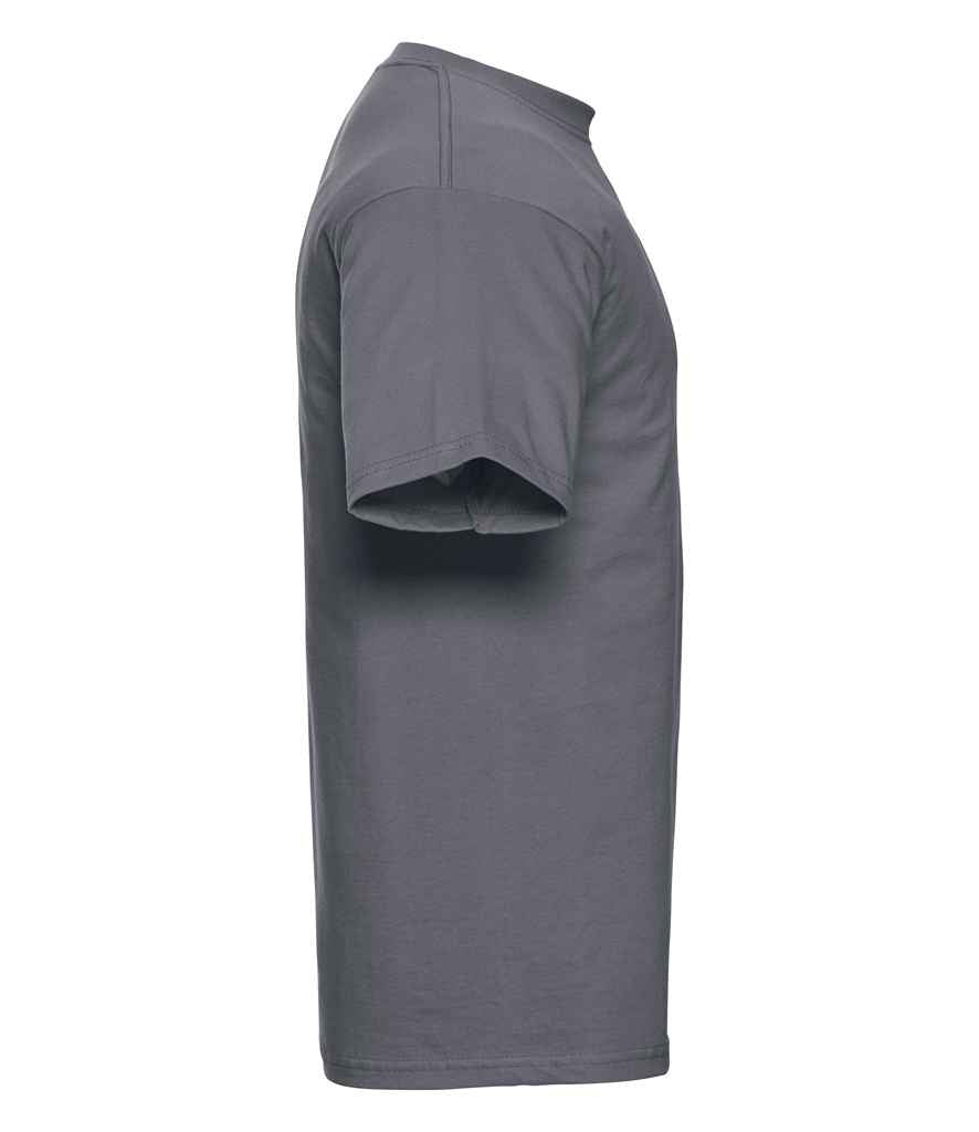 Russell 180M Convoy Grey Left -  Ready to be Printed by Custard Workwear - Cheap Personalised and Customised Workwear in Nottinghamshire, Derbyshire and Leicestershire