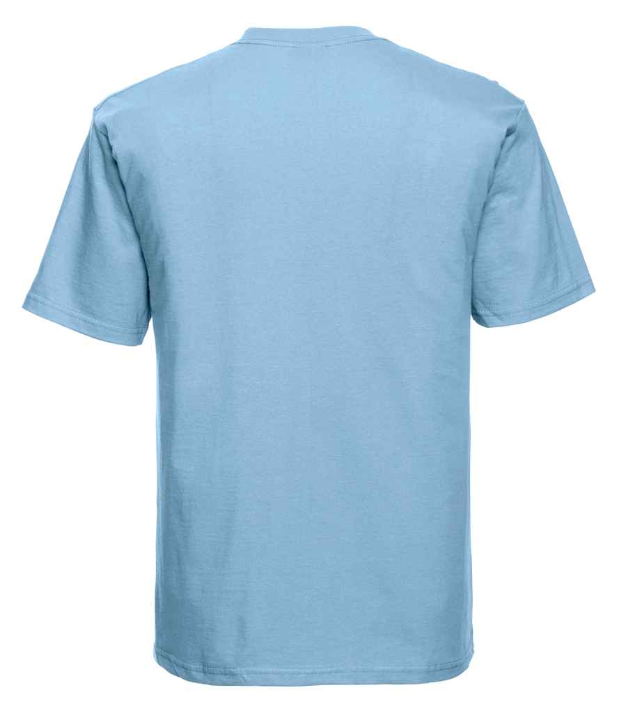 Russell 180M Sky Blue Back - Ready to be Printed by Custard Workwear - Cheap Personalised and Customised Workwear in Nottinghamshire, Derbyshire and Leicestershire