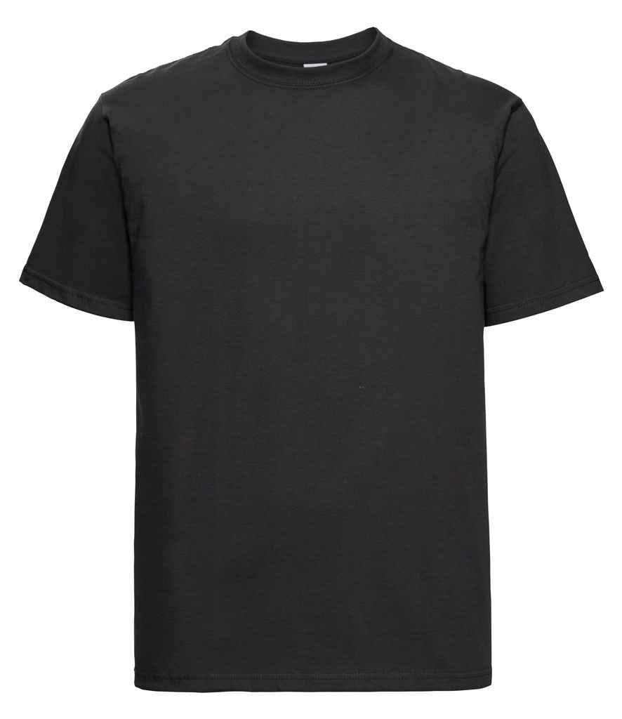 Russell 215M Black Front - Ready to be Embroidered and Printed by Custard Workwear - Cheap Personalised and Customised Workwear in Nottinghamshire, Derbyshire and Leicestershire