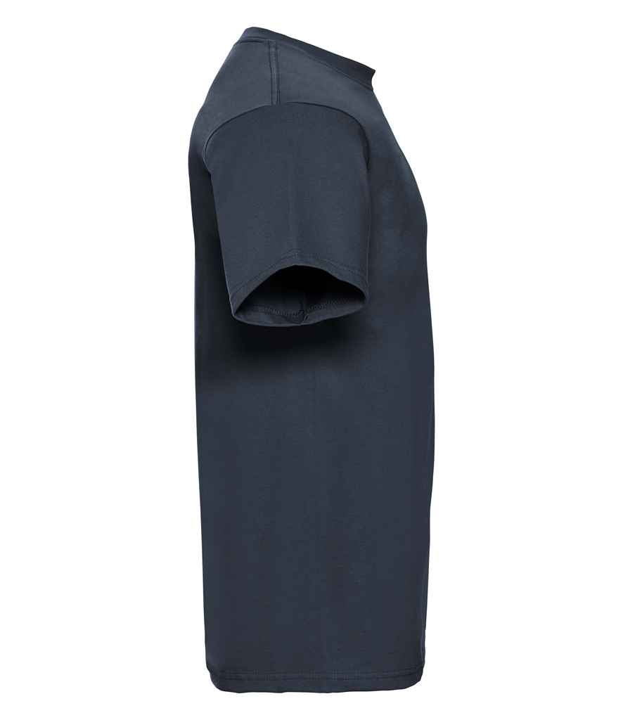 Russell 215M French Navy Left - Ready to be Embroidered and Printed by Custard Workwear - Cheap Personalised and Customised Workwear in Nottinghamshire, Derbyshire and Leicestershire