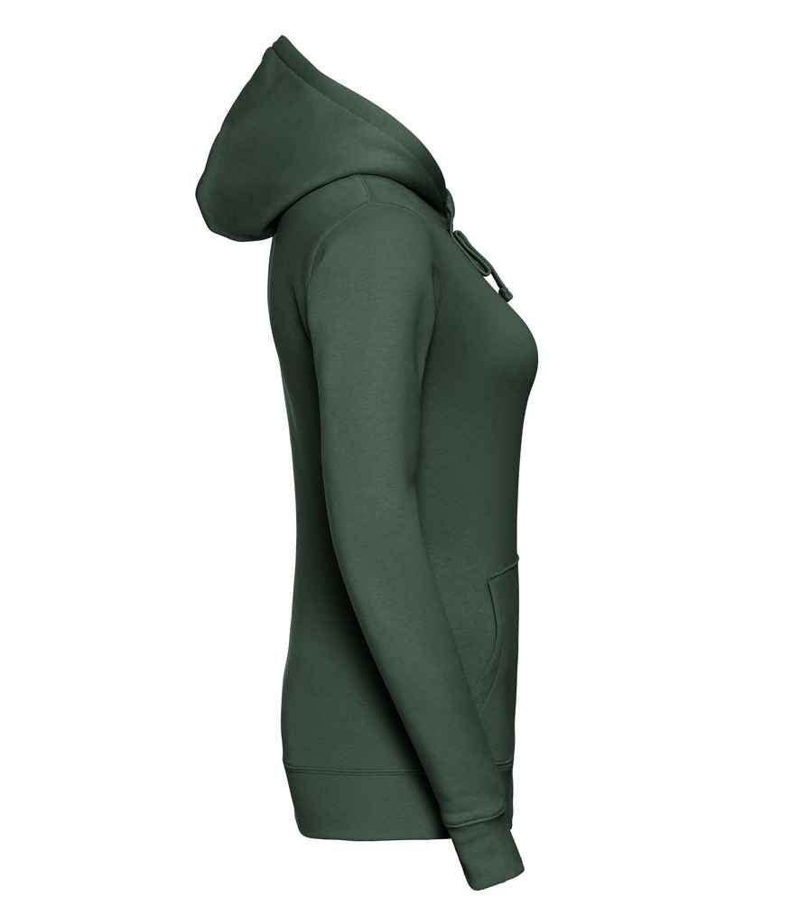 Russell 265F Bottle Green Left - Ready to be Embroidered and Printed by Custard Workwear - Cheap Personalised and Customised Workwear in Nottinghamshire, Derbyshire and Leicestershire