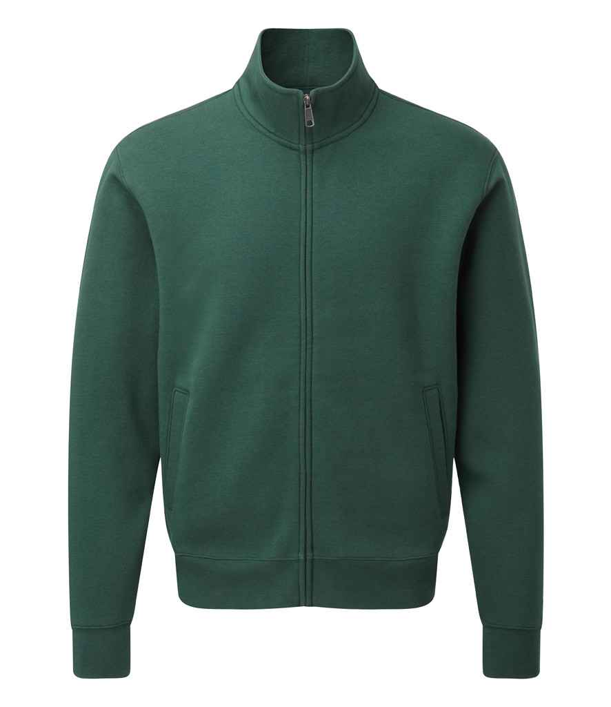 Russell 267M Bottle Green Front - Ready to be Embroidered and Printed by Custard Workwear - Cheap Personalised and Customised Workwear in Nottinghamshire, Derbyshire and Leicestershire