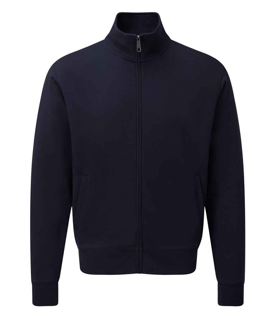 Russell 267M French Navy Front - Ready to be Embroidered and Printed by Custard Workwear - Cheap Personalised and Customised Workwear in Nottinghamshire, Derbyshire and Leicestershire