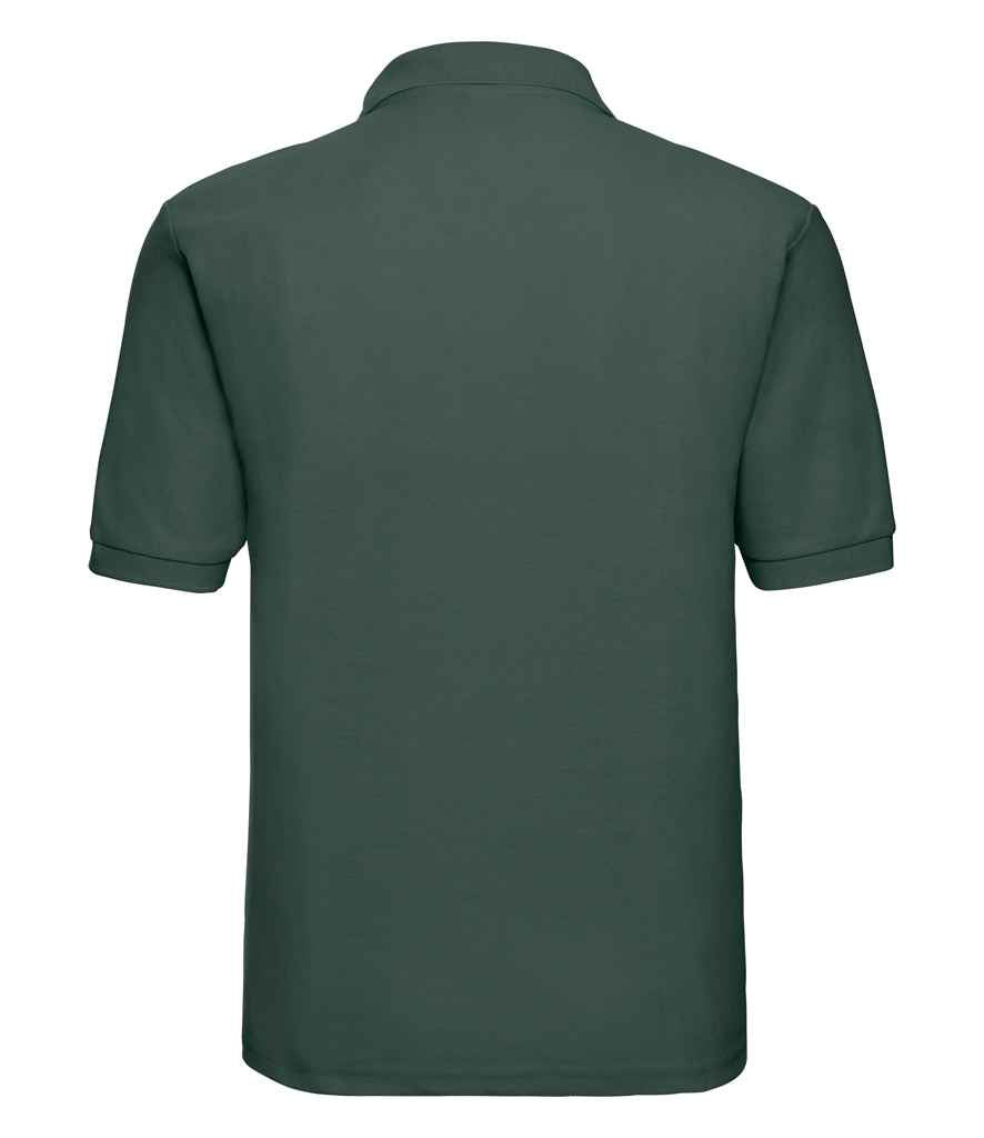 Russell 539M Bottle Green Back - Ready to be Embroidered and Printed by Custard Workwear - Cheap Personalised and Customised Workwear in Nottinghamshire, Derbyshire and Leicestershire