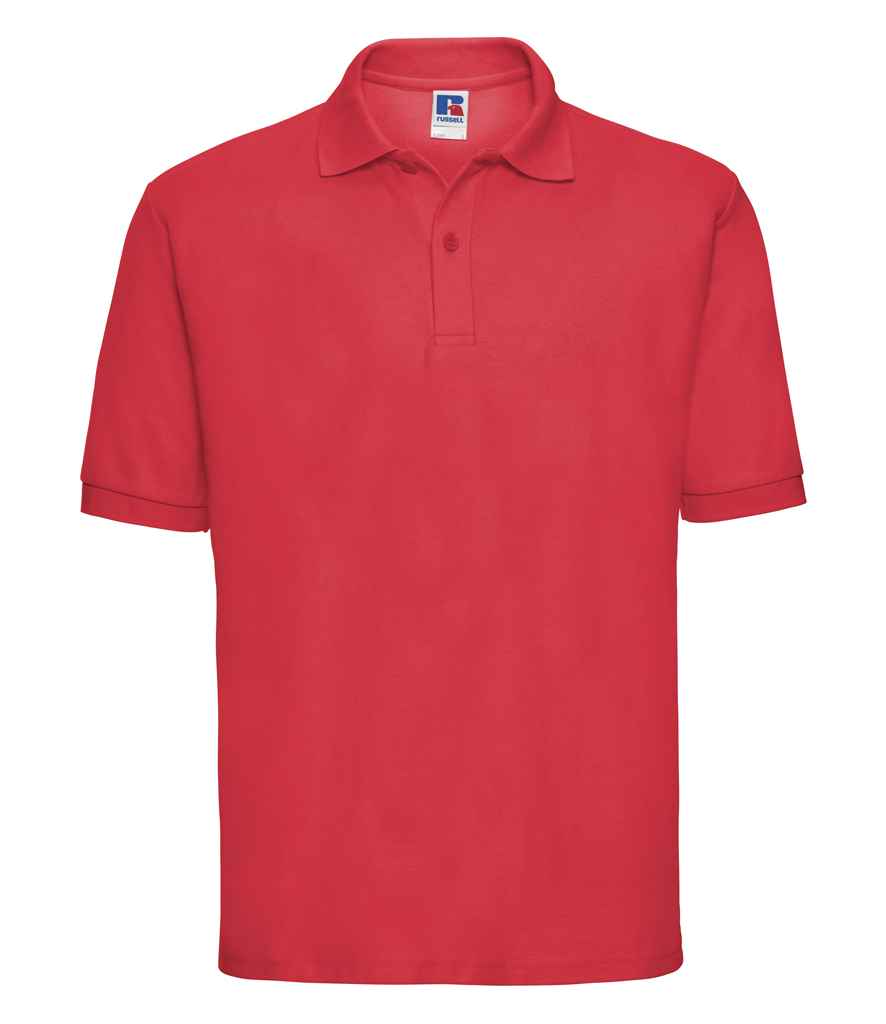 Russell 539M Bright Red Front - Ready to be Embroidered and Printed by Custard Workwear - Cheap Personalised and Customised Workwear in Nottinghamshire, Derbyshire and Leicestershire