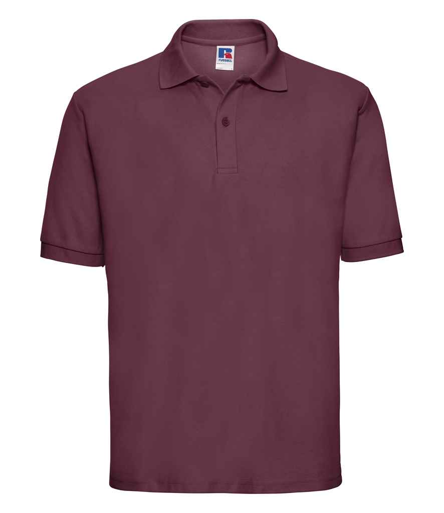Russell 539M Burgundy Front - Ready to be Embroidered and Printed by Custard Workwear - Cheap Personalised and Customised Workwear in Nottinghamshire, Derbyshire and Leicestershire