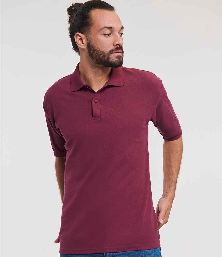 Russell 539M Burgundy Model -  Ready to be Embroidered and Printed by Custard Workwear - Cheap Personalised and Customised Workwear in Nottinghamshire, Derbyshire and Leicestershire