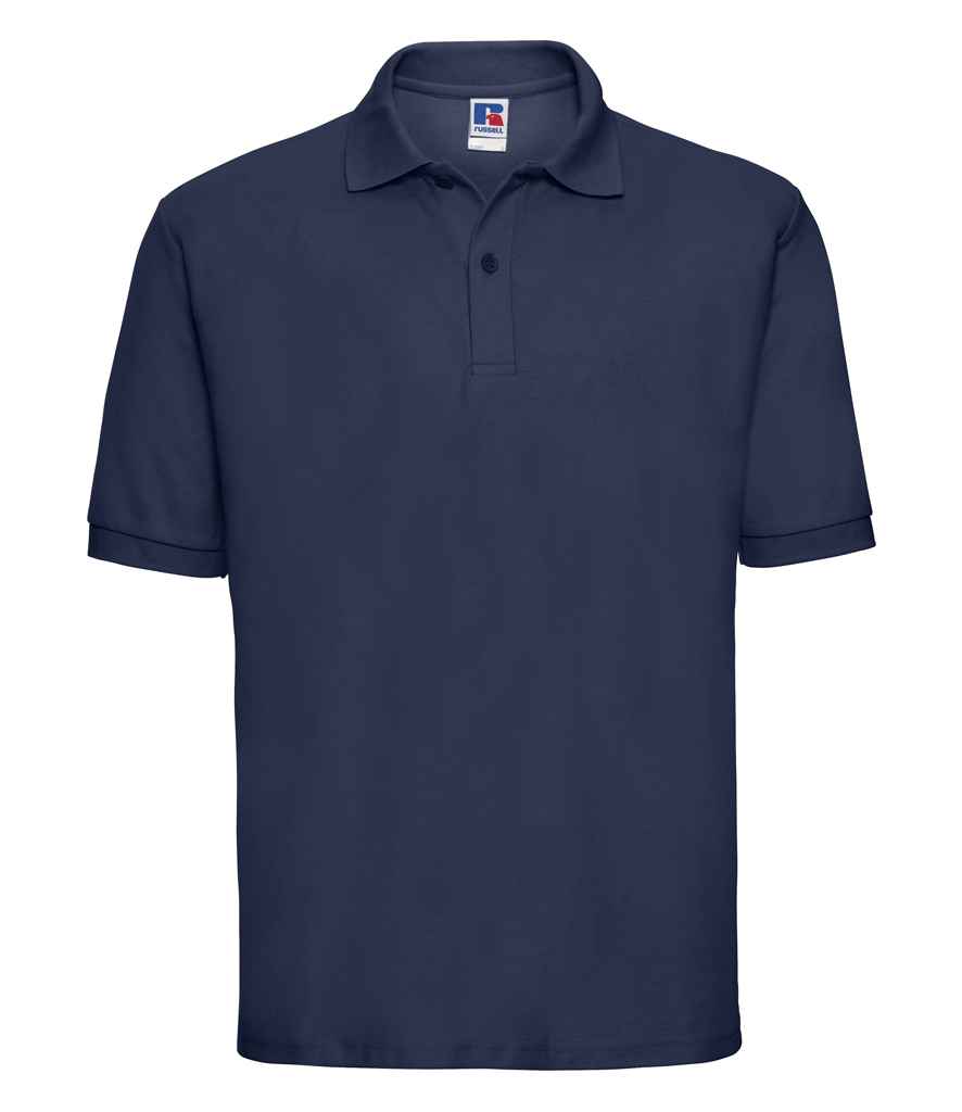 Russell 539M French Navy Front - Ready to be Embroidered and Printed by Custard Workwear - Cheap Personalised and Customised Workwear in Nottinghamshire, Derbyshire and Leicestershire