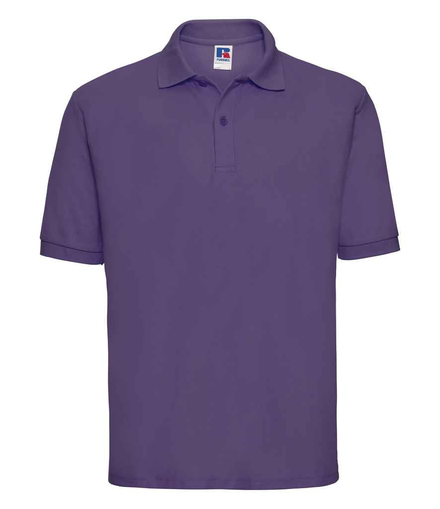 Russell 539M Purple Front - Ready to be Embroidered and Printed by Custard Workwear - Cheap Personalised and Customised Workwear in Nottinghamshire, Derbyshire and Leicestershire