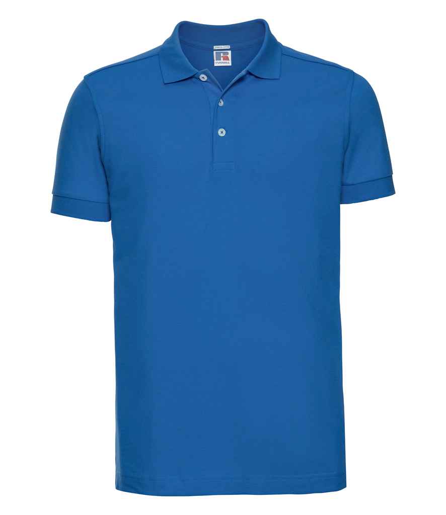 Russell 566M Azure Front - Ready to be Embroidered and Printed by Custard Workwear - Cheap Personalised and Customised Workwear in Nottinghamshire, Derbyshire and Leicestershire