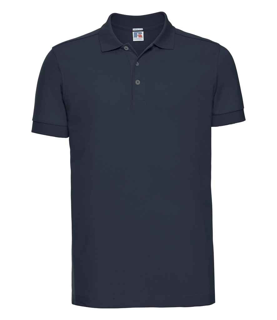 Russell 566M French Navy Front - Ready to be Embroidered and Printed by Custard Workwear - Cheap Personalised and Customised Workwear in Nottinghamshire, Derbyshire and Leicestershire