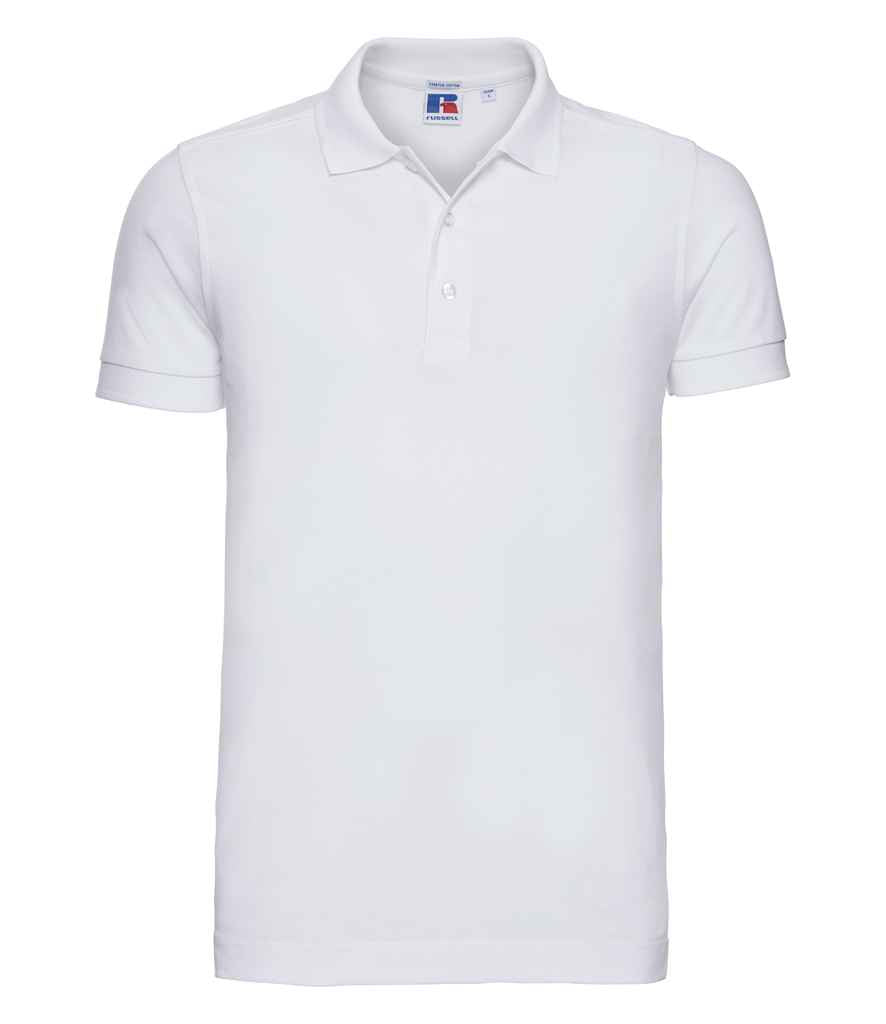 Russell 566M White Front - Ready to be Embroidered and Printed by Custard Workwear - Cheap Personalised and Customised Workwear in Nottinghamshire, Derbyshire and Leicestershire