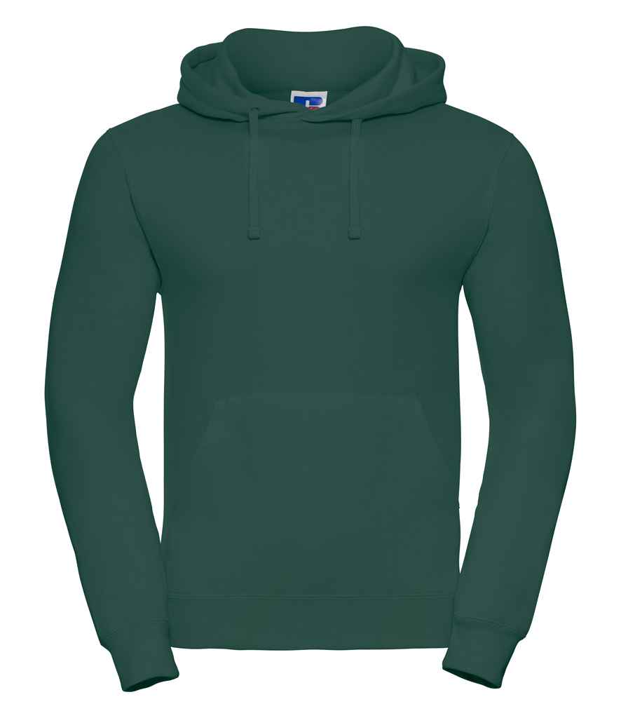 Russell 575M Bottle Green Front - Ready to be Embroidered and Printed by Custard Workwear - Cheap Personalised and Customised Workwear in Nottinghamshire, Derbyshire and Leicestershire
