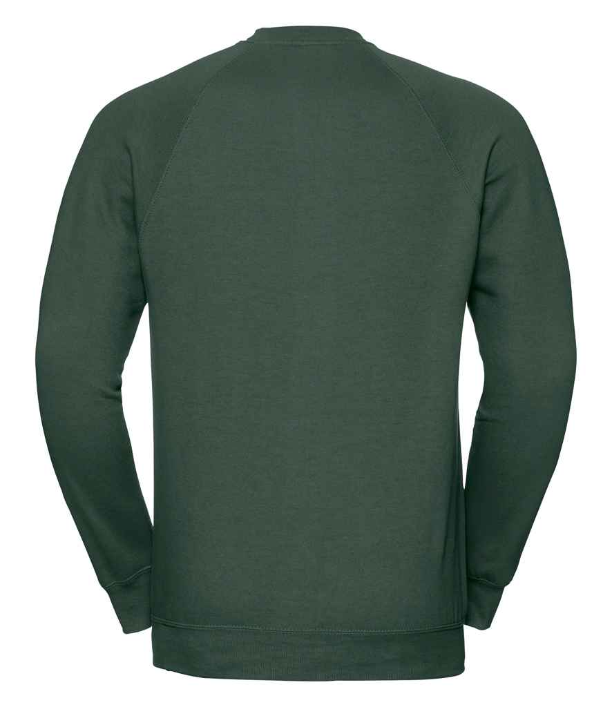 Russell 762M Bottle Green Back - Ready to be Embroidered and Printed by Custard Workwear - Cheap Personalised and Customised Workwear in Nottinghamshire, Derbyshire and Leicestershire