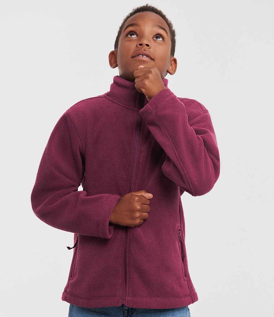 Russell 870B Burgundy Model - Ready to be Embroidered by Custard Workwear - Cheap Personalised and Customised Workwear in Nottinghamshire, Derbyshire and Leicestershire
