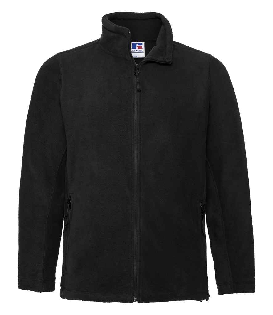 Russell 870M Black Front - Ready to be Embroidered by Custard Workwear - Cheap Personalised and Customised Workwear in Nottinghamshire, Derbyshire and Leicestershire