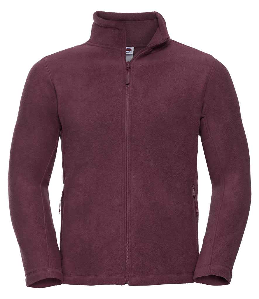 Russell 870M Burgundy Front - Ready to be Embroidered by Custard Workwear - Cheap Personalised and Customised Workwear in Nottinghamshire, Derbyshire and Leicestershire