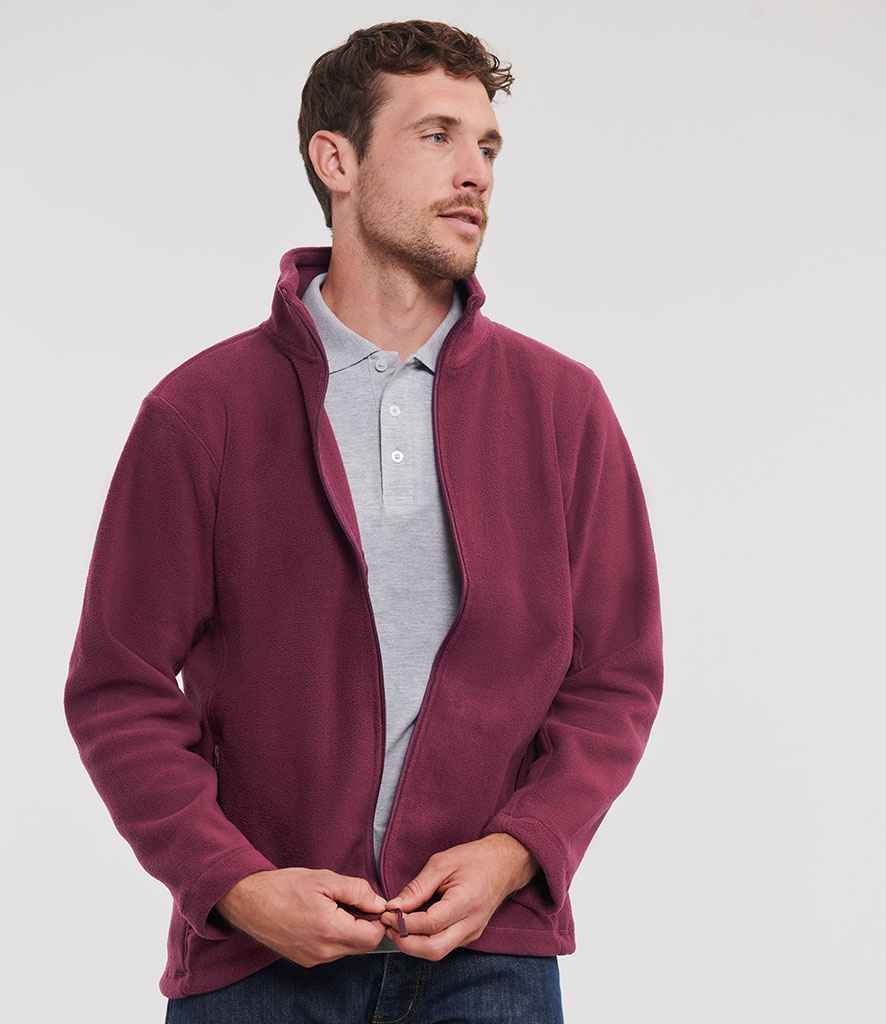 Russell 870M Burgundy Model - Ready to be Embroidered by Custard Workwear - Cheap Personalised and Customised Workwear in Nottinghamshire, Derbyshire and Leicestershire
