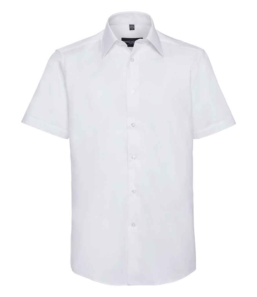 Russell 923M White Front - Ready to be Embroidered and Printed by Custard Workwear - Cheap Personalised and Customised Workwear in Nottinghamshire, Derbyshire and Leicestershire