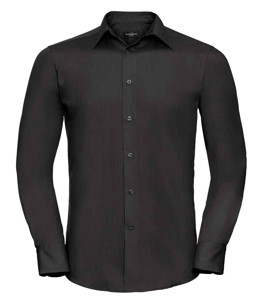 Russell 924M Black Front - Ready to be Printed by Custard Workwear - Cheap Personalised and Customised Workwear in Nottinghamshire, Derbyshire and Leicestershire