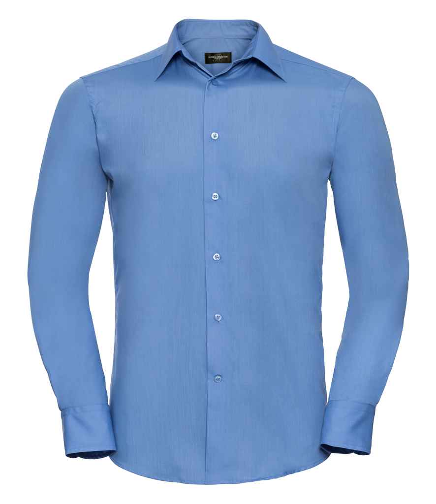 Russell 924M Corporate Blue Front - Ready to be Printed by Custard Workwear - Cheap Personalised and Customised Workwear in Nottinghamshire, Derbyshire and Leicestershire
