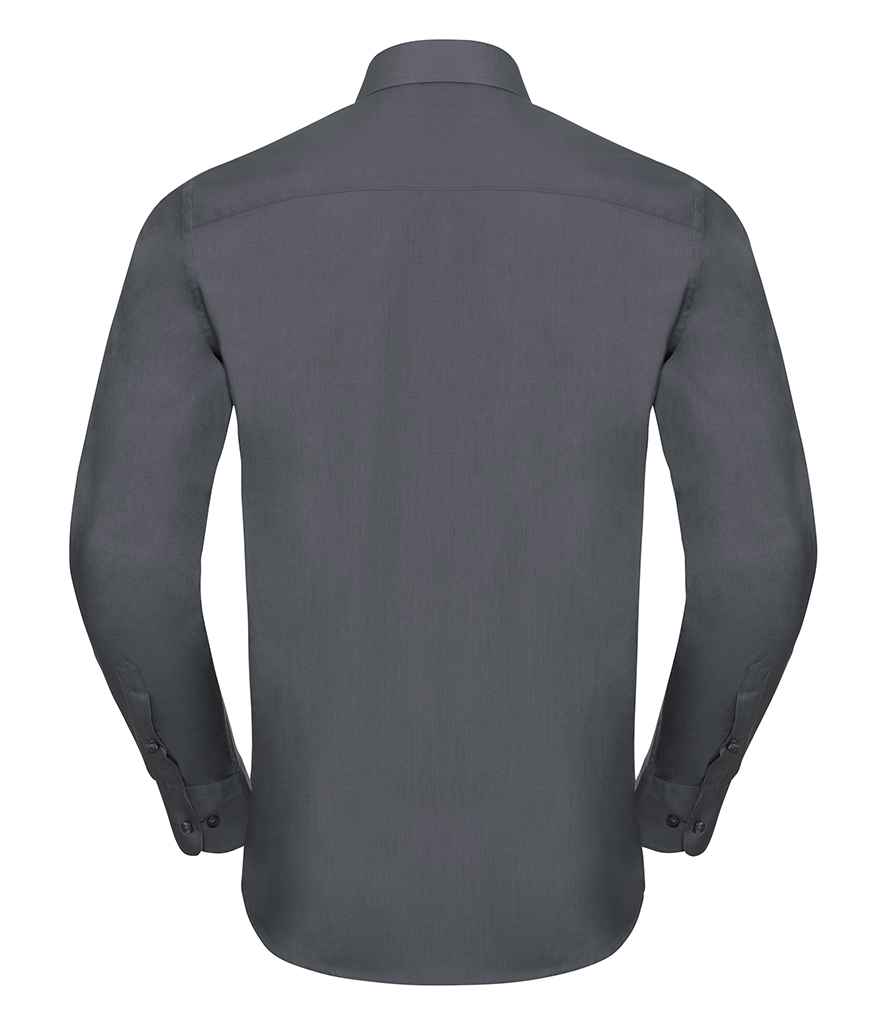 Russell 924M Convoy Grey Back - Ready to be Printed by Custard Workwear - Cheap Personalised and Customised Workwear in Nottinghamshire, Derbyshire and Leicestershire
