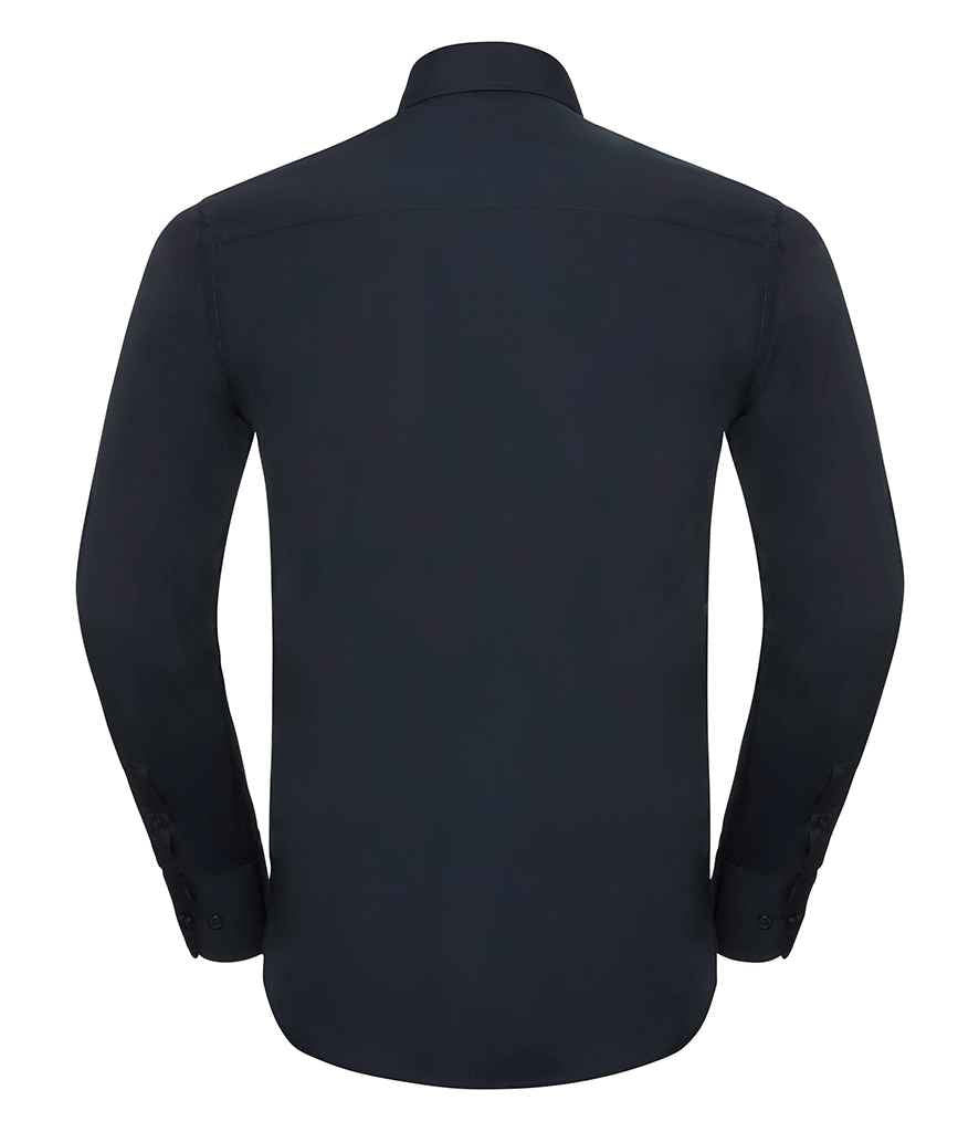 Russell 924M French Navy Back - Ready to be Printed by Custard Workwear - Cheap Personalised and Customised Workwear in Nottinghamshire, Derbyshire and Leicestershire