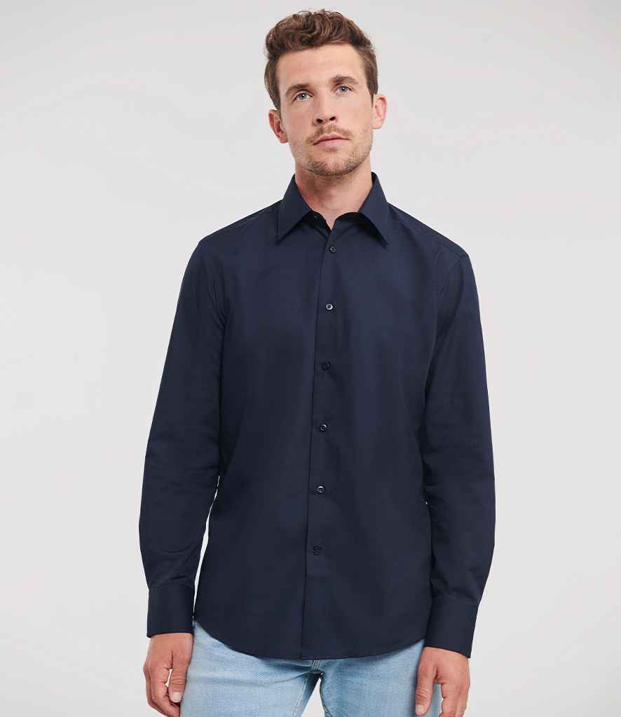 Russell 924M French Navy Model - Ready to be Printed by Custard Workwear - Cheap Personalised and Customised Workwear in Nottinghamshire, Derbyshire and Leicestershire