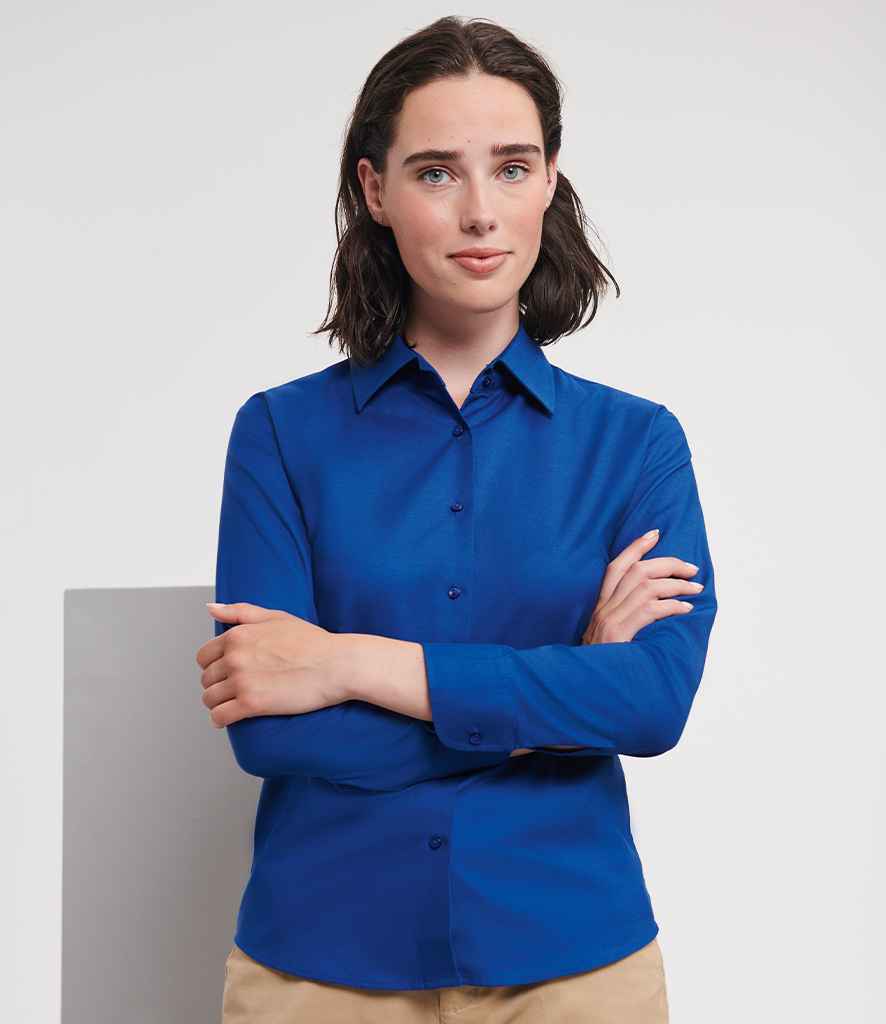 Russell 932F Bright Royal Model - Ready to be Embroidered and Printed by Custard Workwear - Cheap Personalised and Customised Workwear in Nottinghamshire, Derbyshire and Leicestershire