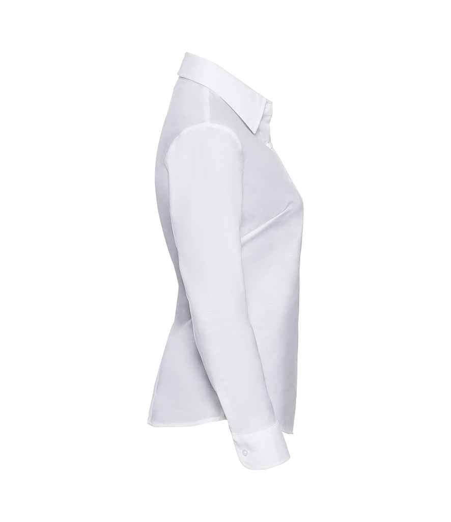 Russell 932F White Right - Ready to be Embroidered and Printed by Custard Workwear - Cheap Personalised and Customised Workwear in Nottinghamshire, Derbyshire and Leicestershire