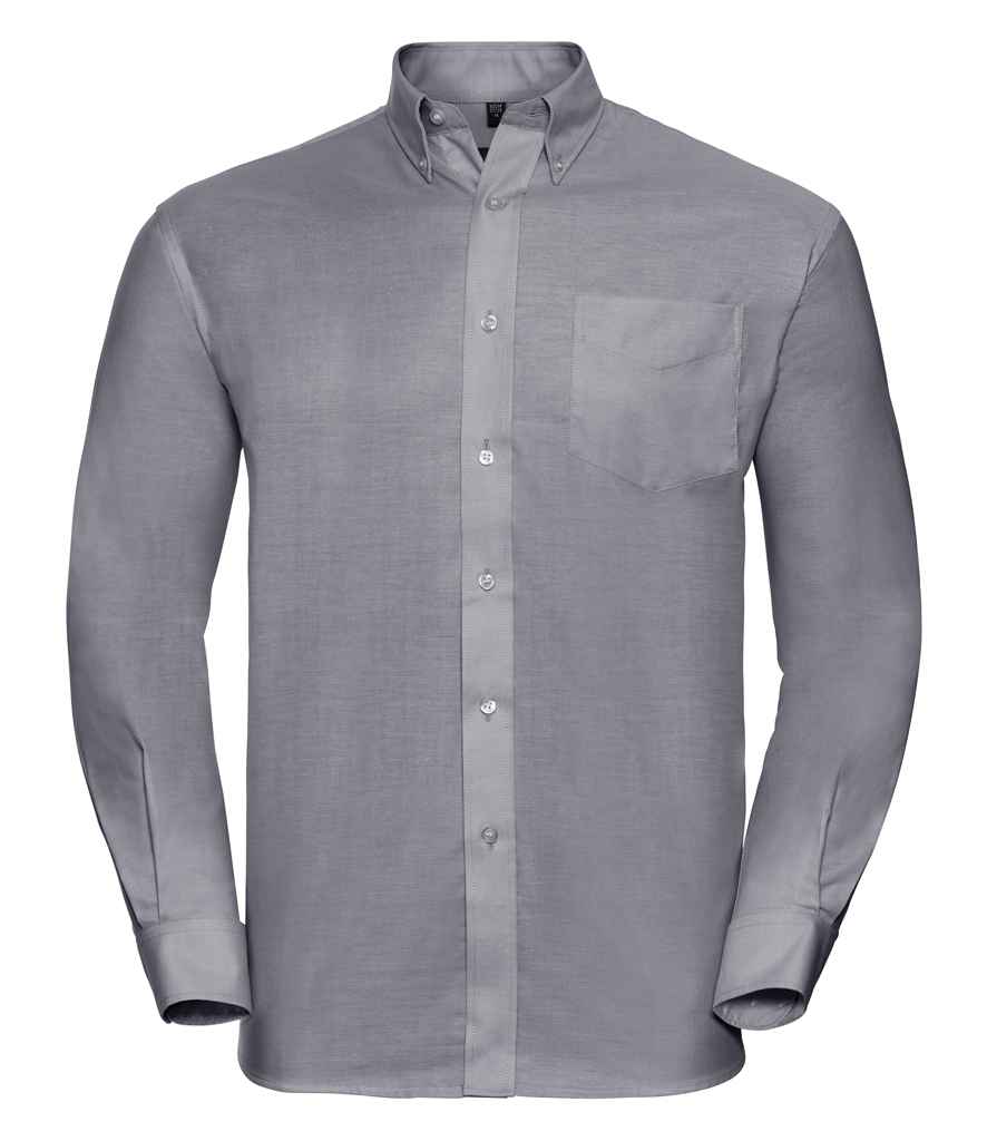 Russell 932M Silver Front - Ready to be Embroidered and Printed by Custard Workwear - Cheap Personalised and Customised Workwear in Nottinghamshire, Derbyshire and Leicestershire