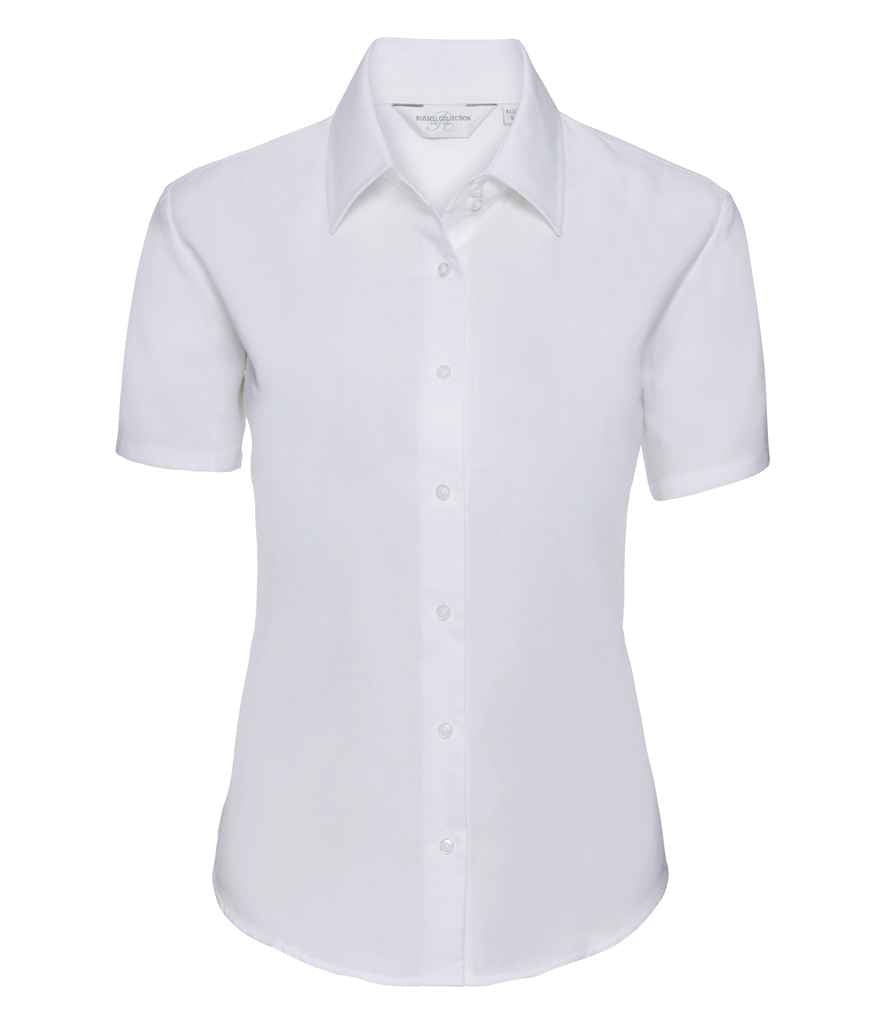 Russell 933F White Front - Ready to be Embroidered and Printed by Custard Workwear - Cheap Personalised and Customised Workwear in Nottinghamshire, Derbyshire and Leicestershire