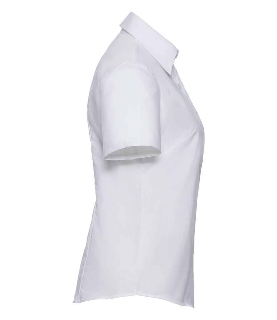 Russell 933F White Right - Ready to be Embroidered and Printed by Custard Workwear - Cheap Personalised and Customised Workwear in Nottinghamshire, Derbyshire and Leicestershire