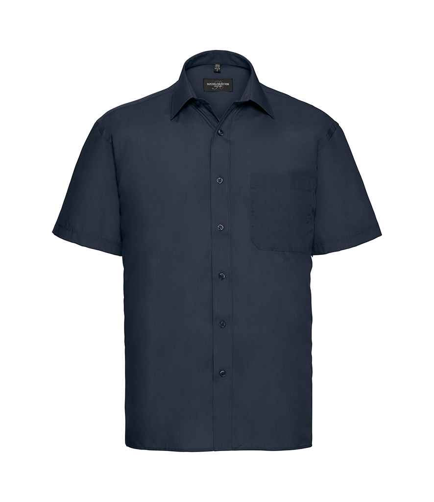 Russell 935M French Navy Front - Ready to be Printed by Custard Workwear - Cheap Personalised and Customised Workwear in Nottinghamshire, Derbyshire and Leicestershire