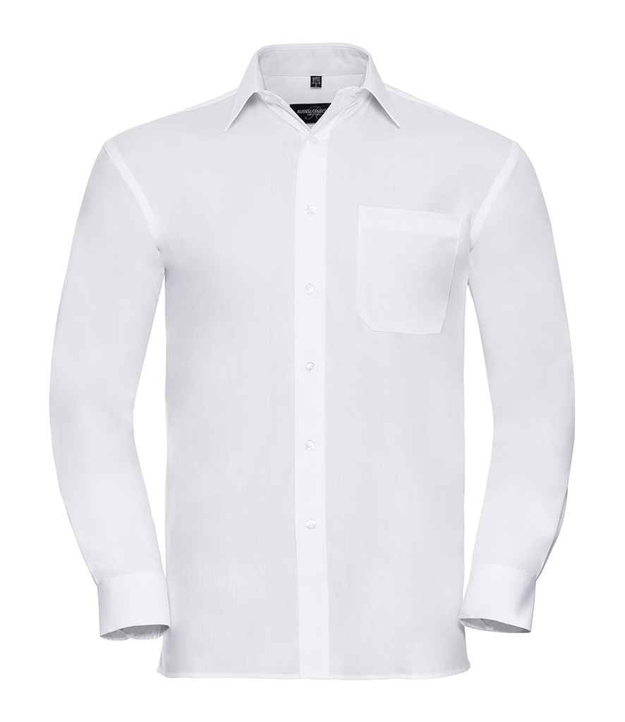 Russell 936M White Front - Ready to be Embroidered and Printed by Custard Workwear - Cheap Personalised and Customised Workwear in Nottinghamshire, Derbyshire and Leicestershire