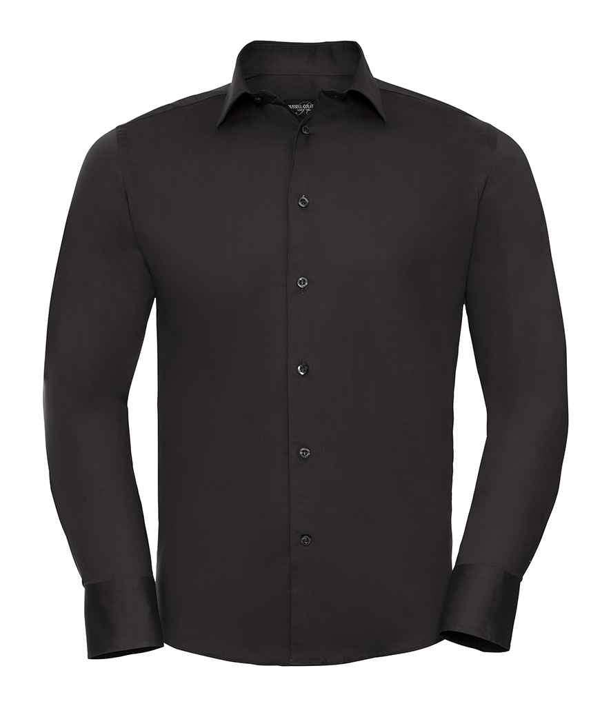 Russell 946M Black Front - Ready to be Embroidered and Printed by Custard Workwear - Cheap Personalised and Customised Workwear in Nottinghamshire, Derbyshire and Leicestershire