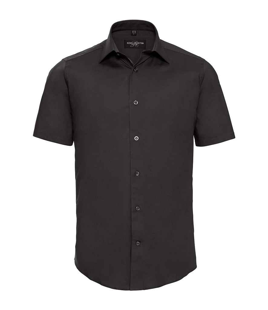 Russell 947M Black Front - Ready to be Embroidered and Printed by Custard Workwear - Cheap Personalised and Customised Workwear in Nottinghamshire, Derbyshire and Leicestershire