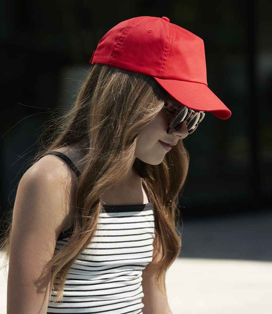 Beechfield BB10B Bright Red Model -  Ready to be Printed by Custard Workwear - Cheap Personalised and Customised Workwear in Nottinghamshire, Derbyshire and Leicestershire