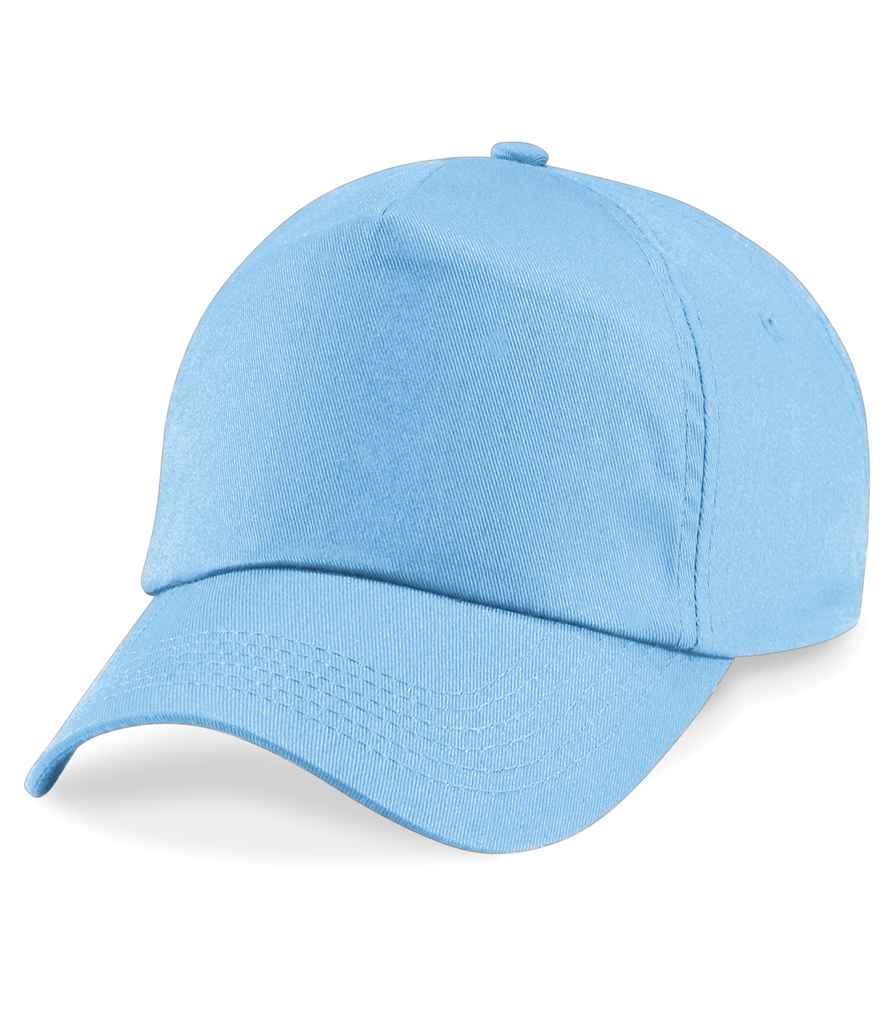 Beechfield BB10 Sky Blue Front - Ready to be Printed by Custard Workwear - Cheap Personalised and Customised Workwear in Nottinghamshire, Derbyshire and Leicestershire