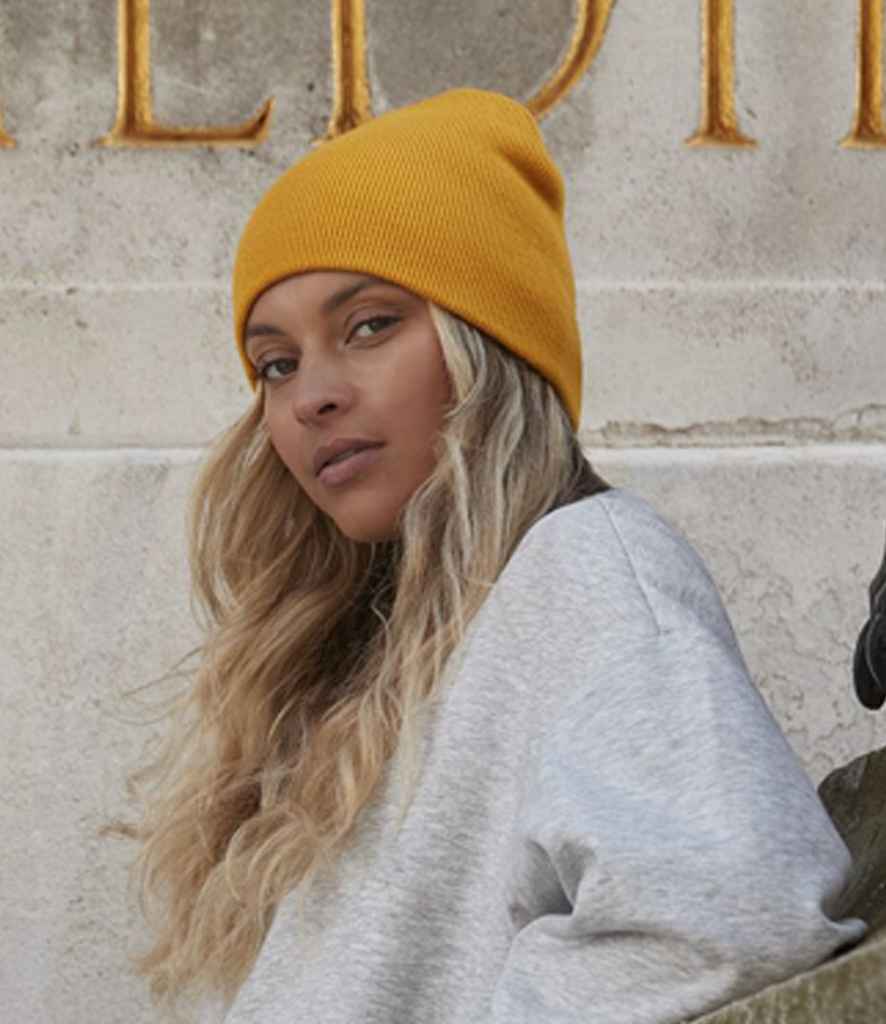 Beechfield BB44 Mustard Model - Ready to be Embroidered by Custard Workwear - Cheap Personalised and Customised Workwear in Nottinghamshire, Derbyshire and Leicestershire