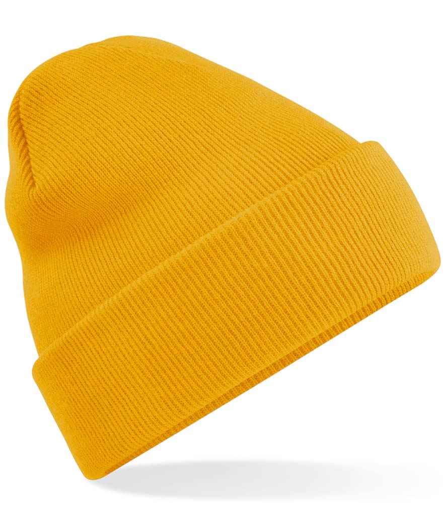 Beechfield BB45 Mustard Front - Ready to be Embroidered by Custard Workwear - Cheap Personalised and Customised Workwear in Nottinghamshire, Derbyshire and Leicestershire