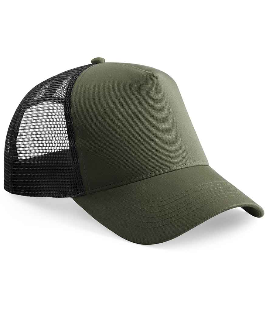 Beechfield BB640B Olive Green/Black Model - Ready to be Printed by Custard Workwear - Cheap Personalised and Customised Workwear in Nottinghamshire, Derbyshire and Leicestershire