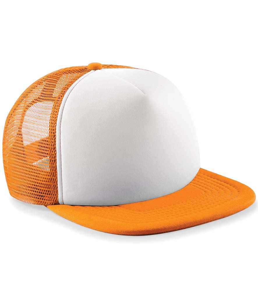 Beechfield BB645B Orange/White Front -  Ready to be Printed by Custard Workwear - Cheap Personalised and Customised Workwear in Nottinghamshire, Derbyshire and Leicestershire