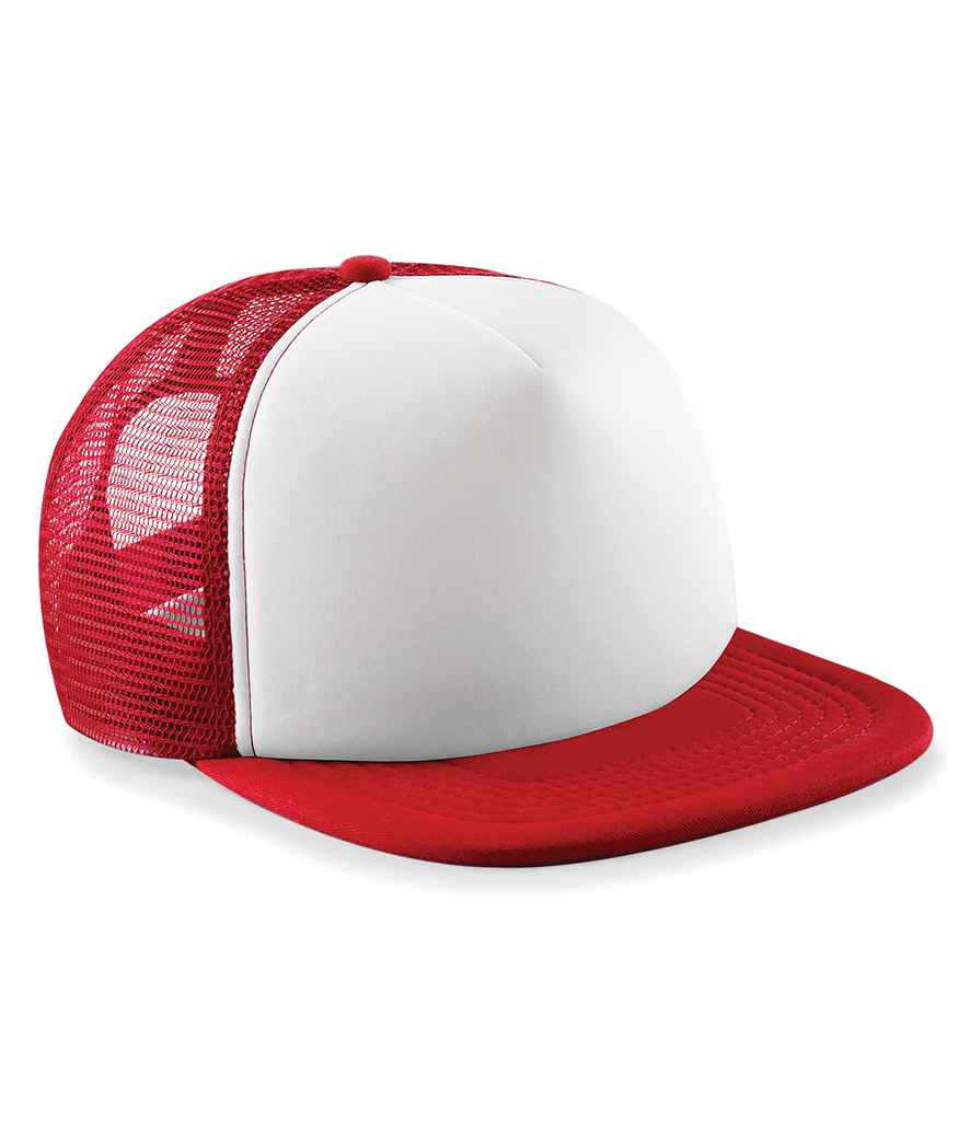 Beechfield BB645 Classic Red/White Front - Ready to be Printed by Custard Workwear - Cheap Personalised and Customised Workwear in Nottinghamshire, Derbyshire and Leicestershire
