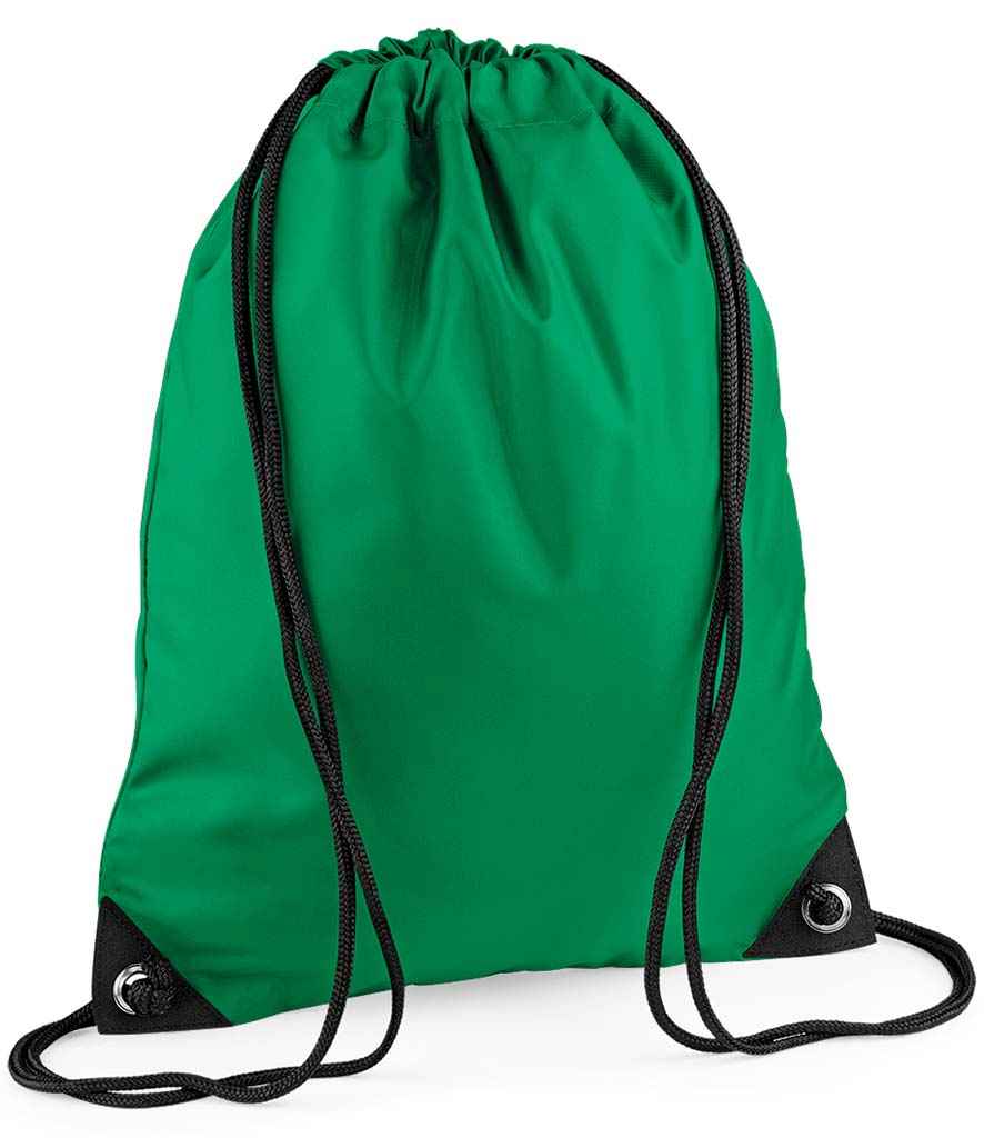 BagBase BG10 Kelly Green Front - Ready to be Printed by Custard Workwear - Cheap Personalised and Customised Workwear in Nottinghamshire, Derbyshire and Leicestershire