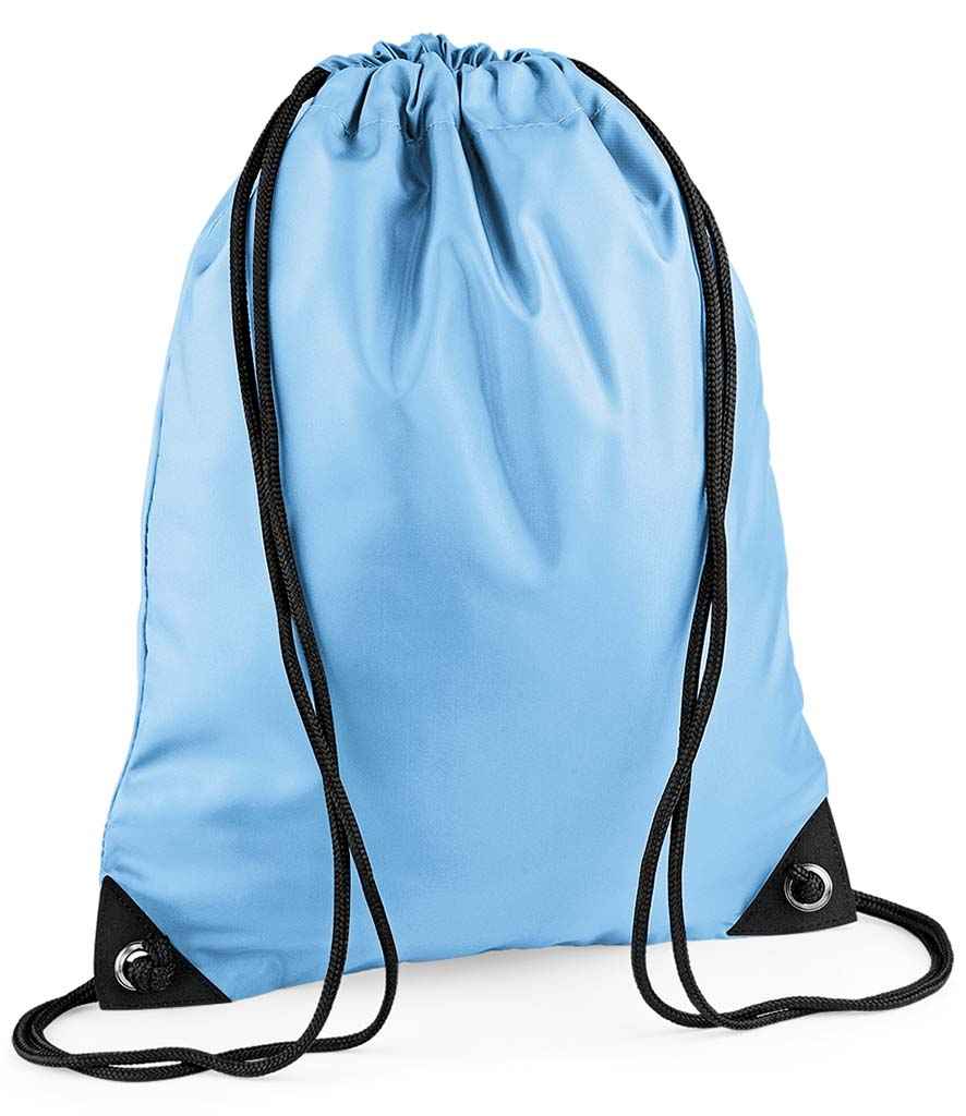 BagBase BG10 Sky Blue Front - Ready to be Printed by Custard Workwear - Cheap Personalised and Customised Workwear in Nottinghamshire, Derbyshire and Leicestershire