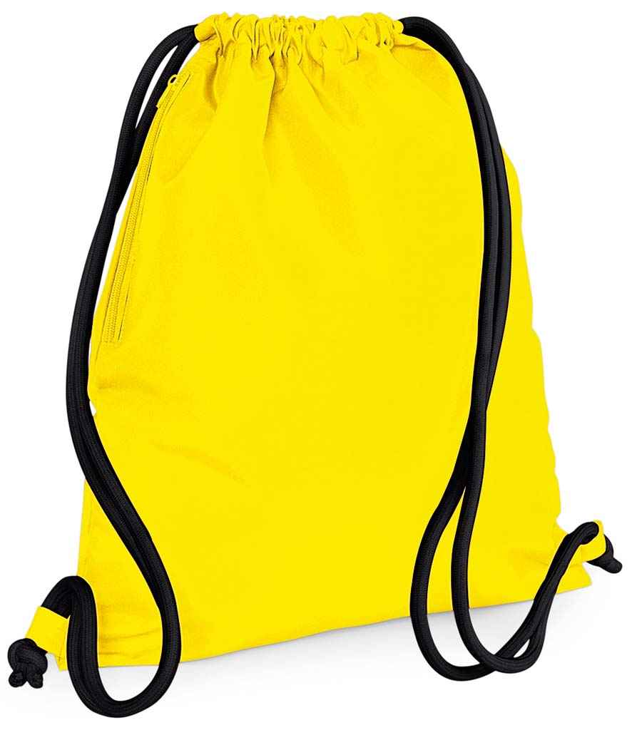 BagBase BG110 Yellow/Black Front - Ready to be Printed by Custard Workwear - Cheap Personalised and Customised Workwear in Nottinghamshire, Derbyshire and Leicestershire