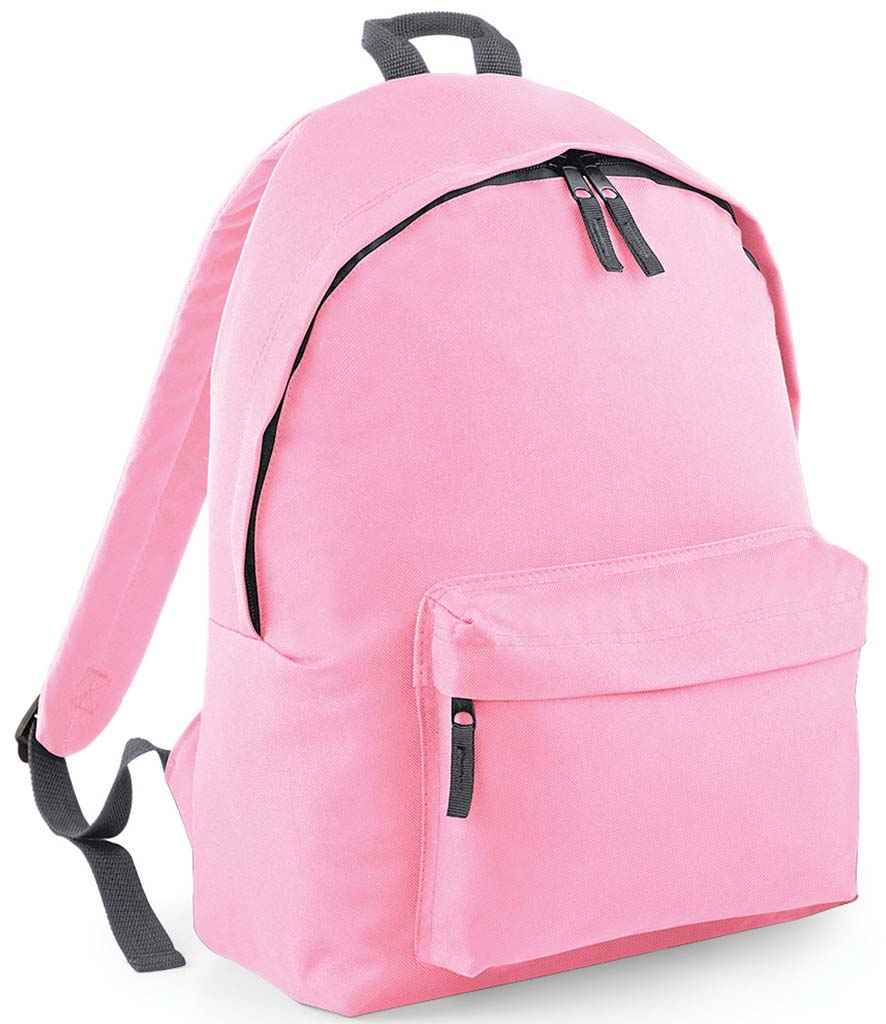 BagBase BG125 Classic Pink/Graphite Grey Front - Ready to be Printed by Custard Workwear - Cheap Personalised and Customised Workwear in Nottinghamshire, Derbyshire and Leicestershire